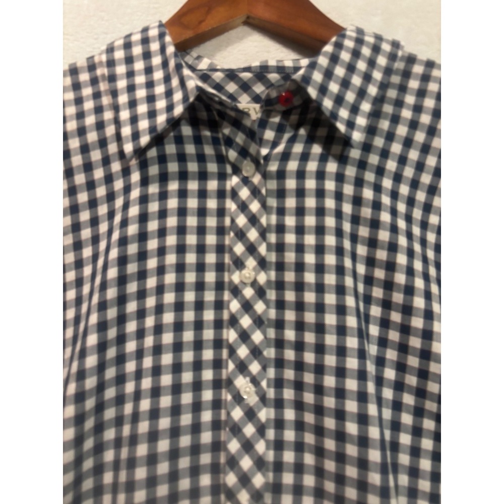 Orvis Shirt Womens 14 Button Up Plaid Outdoor Gingham Preppy Long Sleeve Cotton